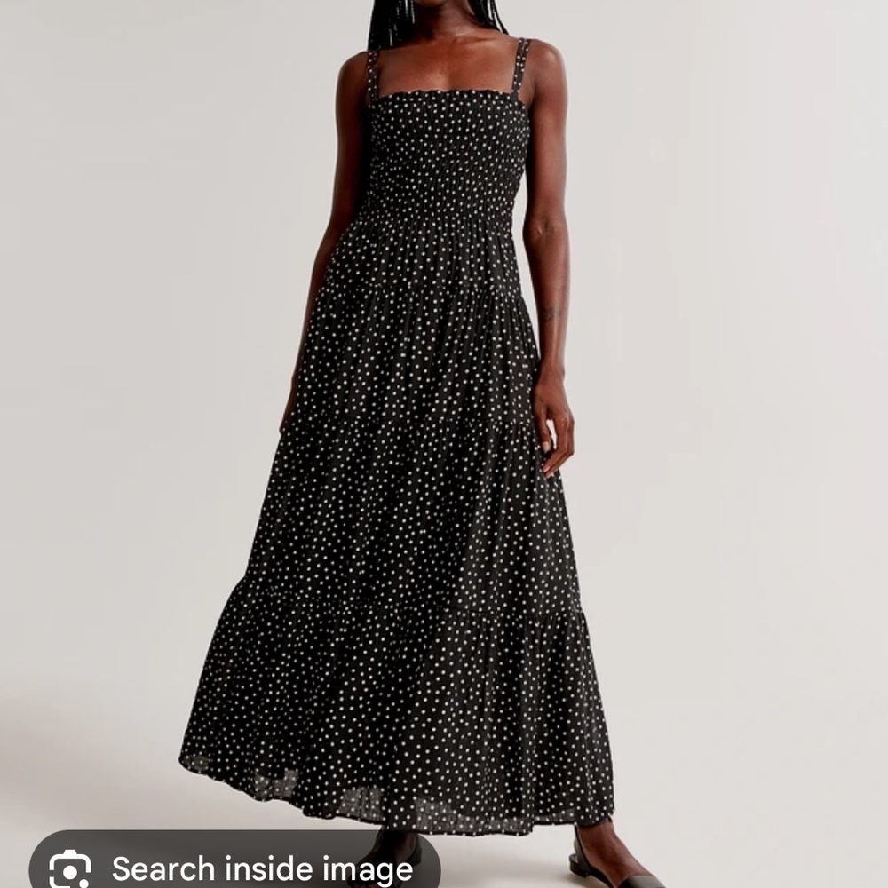 Abercrombie - Black Polka Dot Maxi Dress